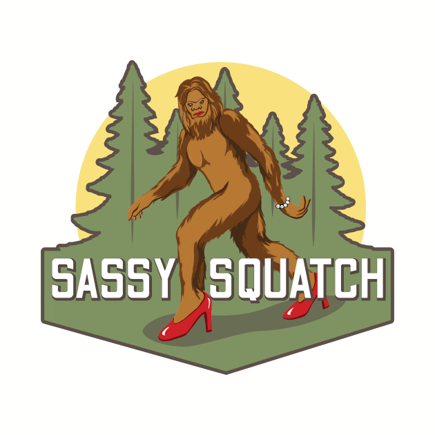 Sassy Squatch by Please Pass the Art