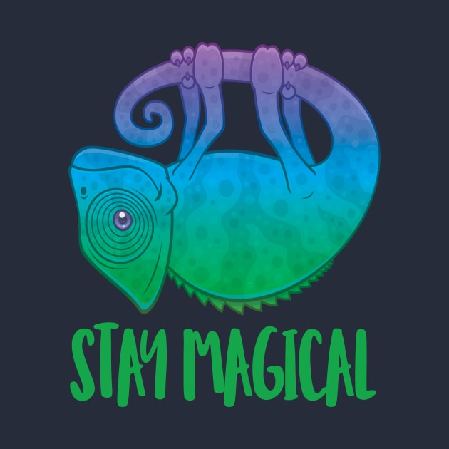 Stay Magical Levitating Chameleon by fizzgig