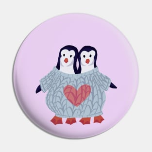 Loving penguins Pin