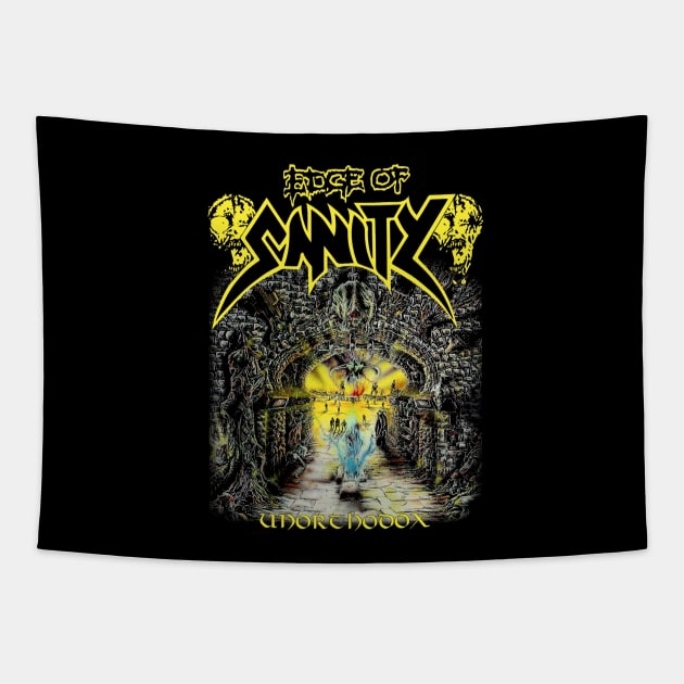 EDGE OF SANITY UNORTHODOX Tapestry by Summersg Randyx