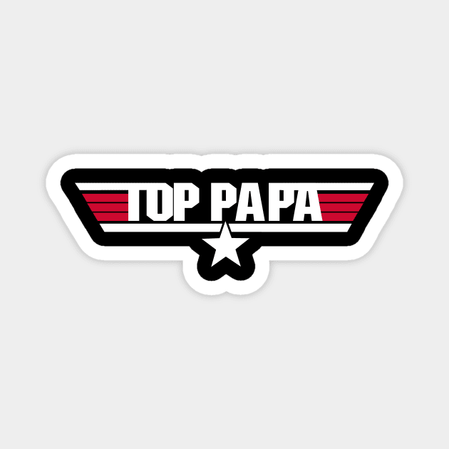 Top Papa Magnet by fishbiscuit