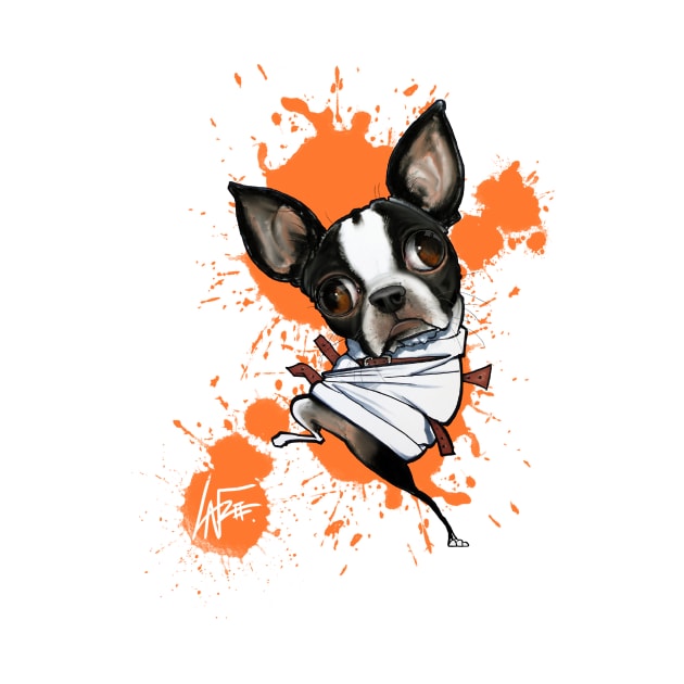 Crazy Boston Terrier by LaFree