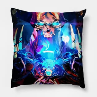 Neon Skull King Pillow