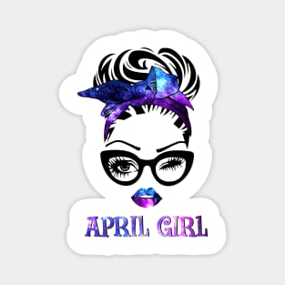 April Girl Galaxy Magnet