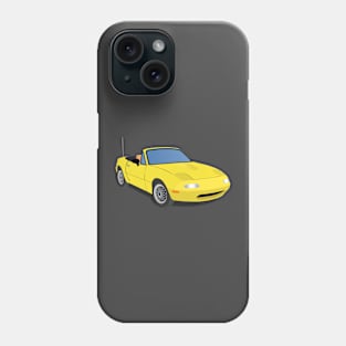 Yellow Miata Phone Case