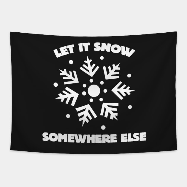 Let it snow somewhere else Tapestry by nobletory