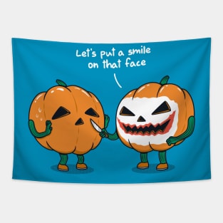 Smiley pumpkin Tapestry