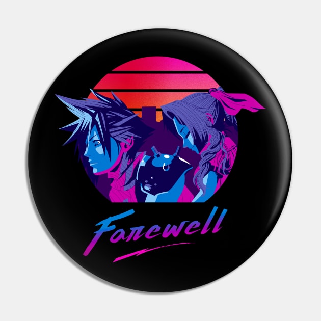 Farewell Cloud X Aerith 80s Pin by geekmethat