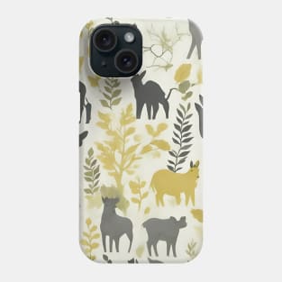 Animal Silhouettes pattern Phone Case