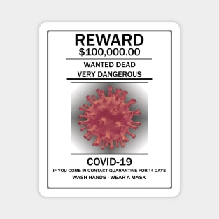 Covid-19 Wanted Poster Magnet