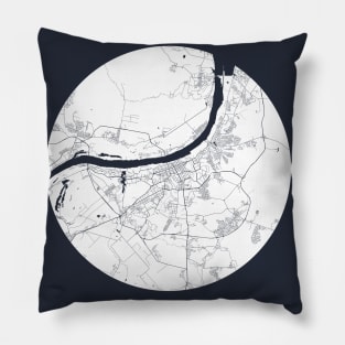 Perm, Russia City Map - Full Moon Pillow