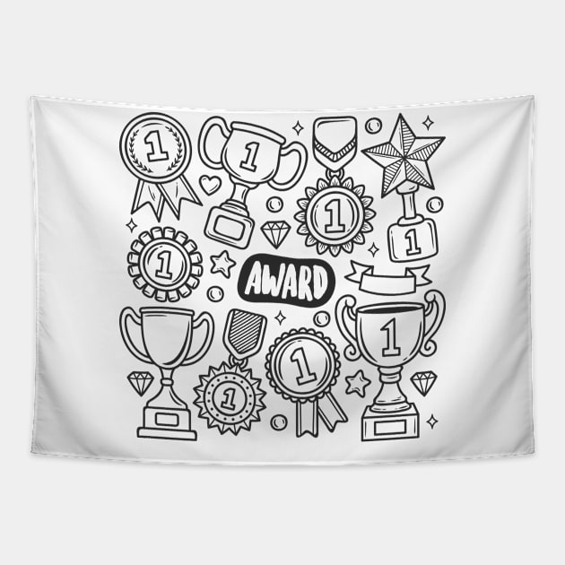 Award Abstract Tapestry by Mako Design 