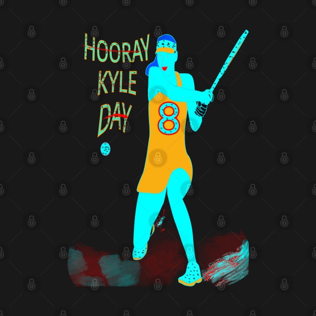 HOORAY KYLE DAY RETRO TENNIS PLAYER GIRL NUMBER 8 by sailorsam1805