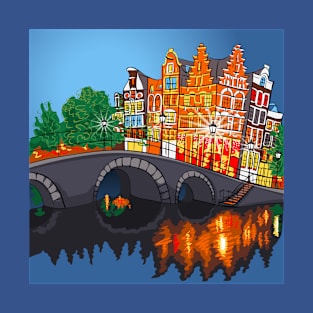 Colorful wonderful Amsterdam T-Shirt