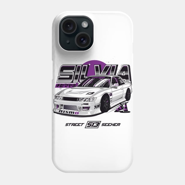 Nissan Silvia Street Seeker Phone Case by racingfactory