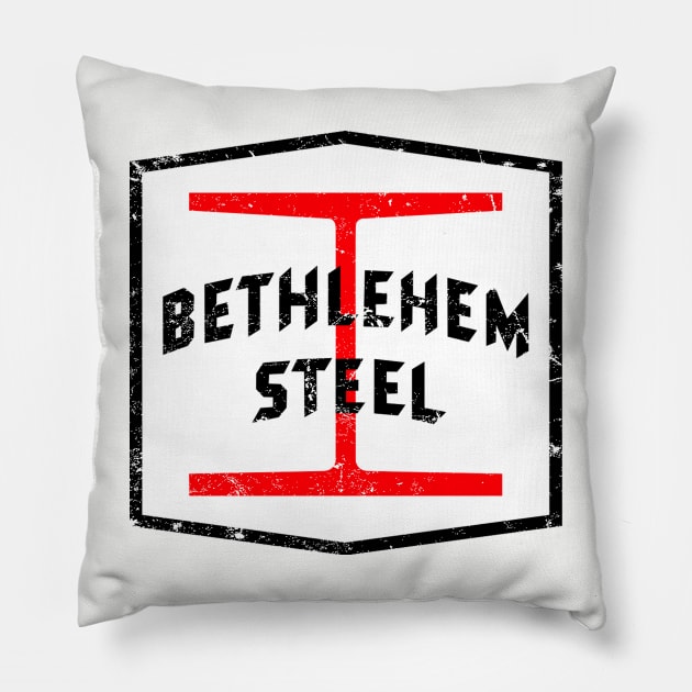 Bethlehem Steel Pillow by MindsparkCreative