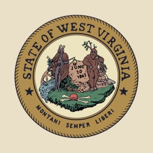 Cryptid State Seal of West Virginia T-Shirt