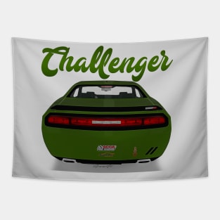 Challenger Srt-8 Green Custom Back Tapestry