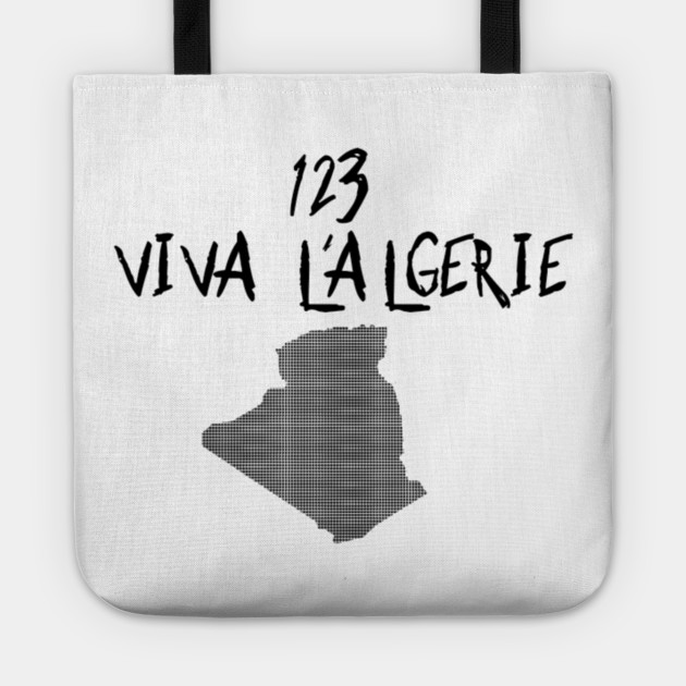 123 Viva L Algerie Algeria Map Africa Cup Of Nations 2019 123 Viva Lalgerie Tragetasche Teepublic De + = yalla les amis, algerie on est avec vous pendant la coupe du monde 2010 ! teepublic