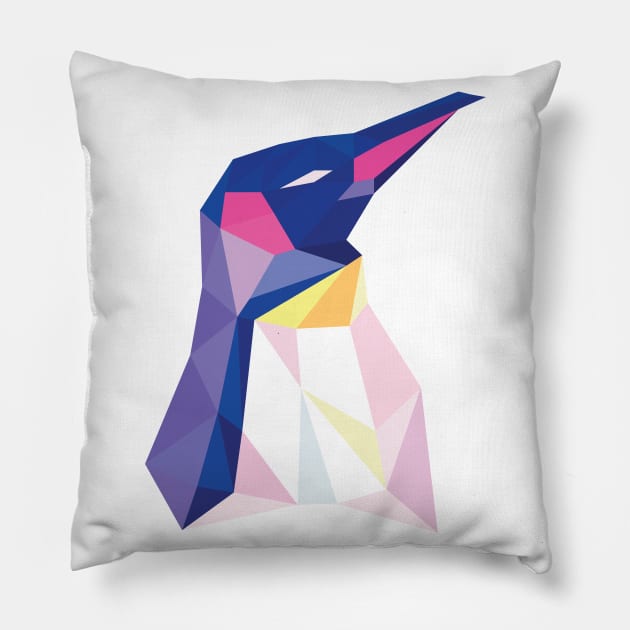 penguin Pillow by Inkmate