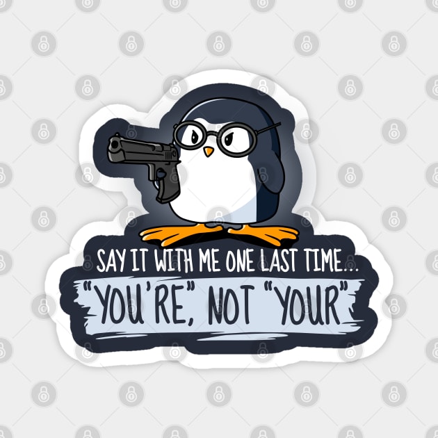 Grammar Penguin Magnet by NerdShizzle