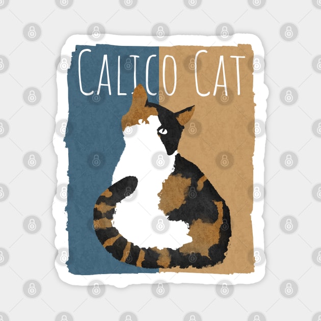 Calico Cat Magnet by merahituhijau