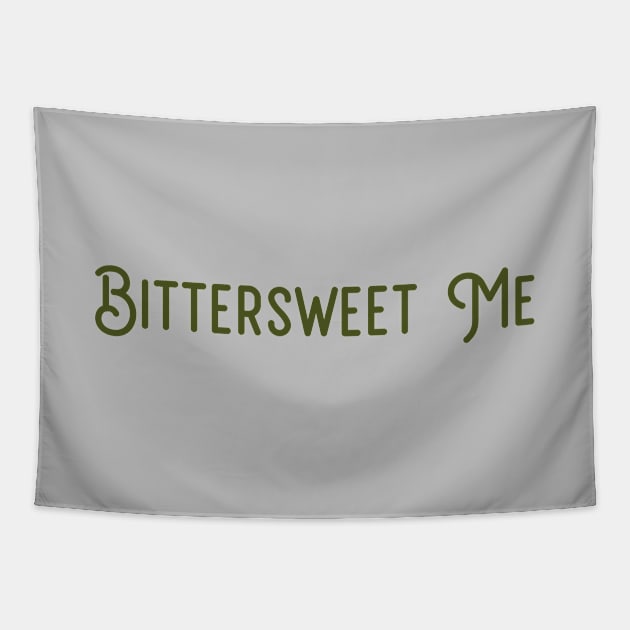 Bittersweet Me, green Tapestry by Perezzzoso