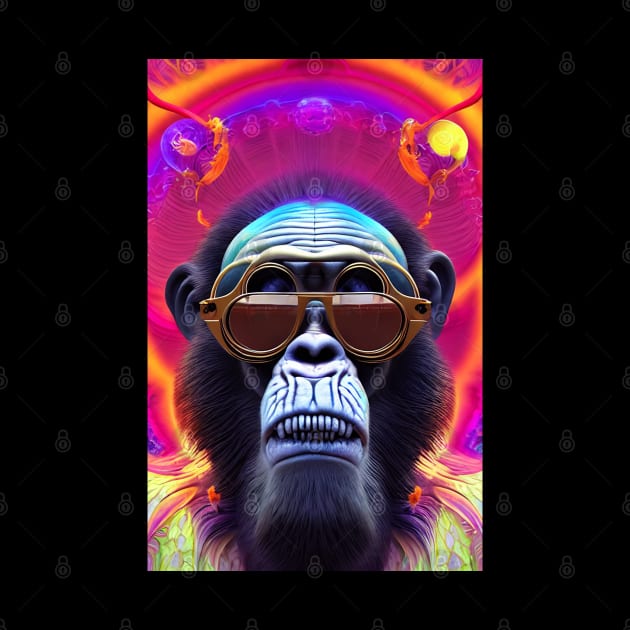 PSYCHEDELIC MONKEY APE by EBAN