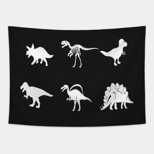 Cute Dinosaurs Funny Prehistoric Animals Tapestry