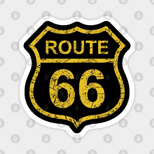 Route 66 Vintage Magnet by Timeless Chaos