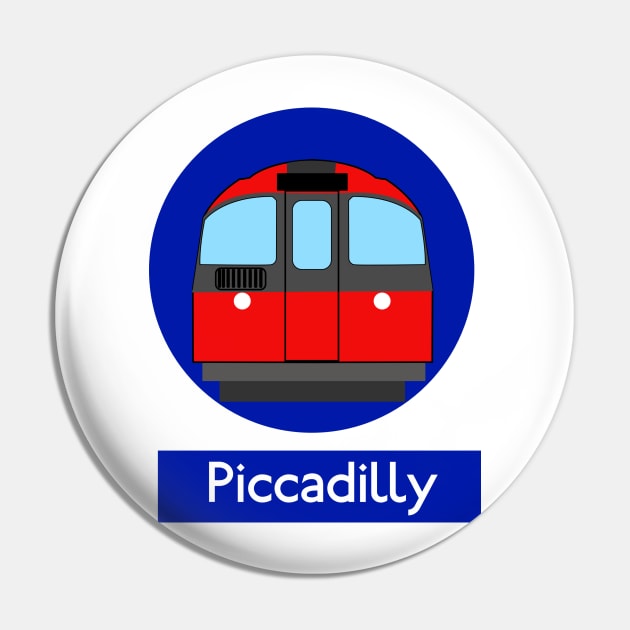 London Underground Subway Piccadilly Pin by 2createstuff