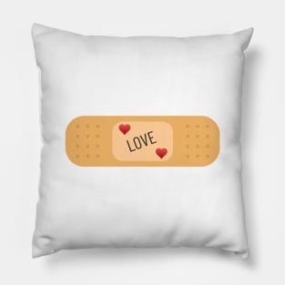 Love Patch / bandaid Pillow