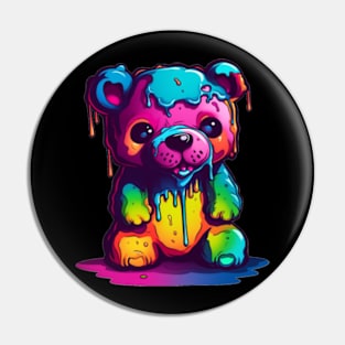 Grunge Teddy Bear Pin