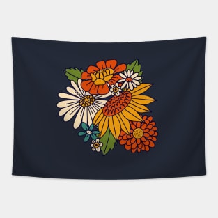 70s Retro Floral - Bold Tapestry