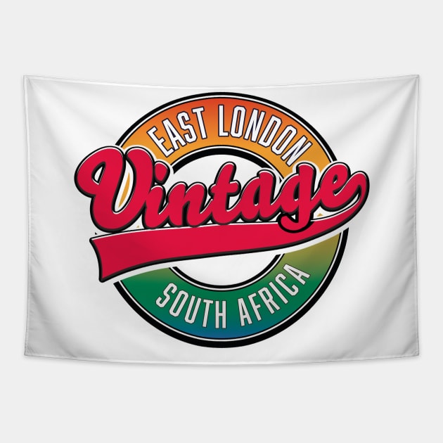 East London south africa vintage logo Tapestry by nickemporium1