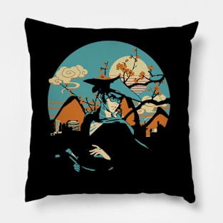 Mizu Blue Eye Samurai Pillow