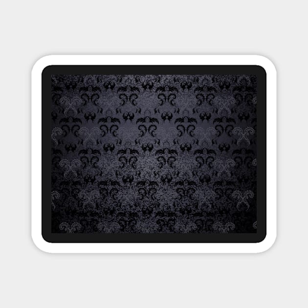 Dark Patterned Background Magnet by Blackmoon9