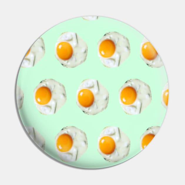 1980s mint green Kawaii breakfast food pattern sunny side up egg Pin by Tina