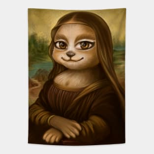 Mona Lisa Cat Tapestry