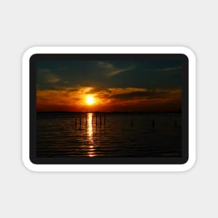 Solar Eclipse Sunset Magnet