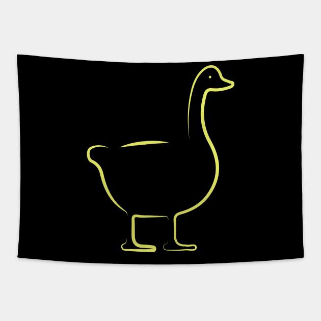 Gans Ente Tier Tapestry by Chaoscreator