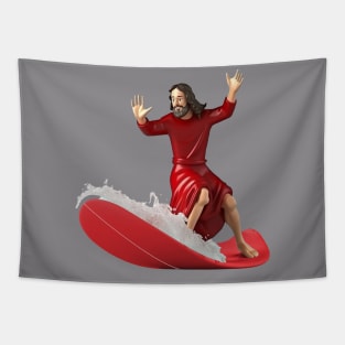 Jesus surfing Tapestry