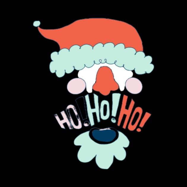 Ho Ho Ho - Santa's Face by Christamas Clothing