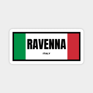 Ravenna City in Italian Flag Colors Magnet