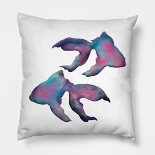 Watercolour Galaxy Fish. Artwork by Annalisa Amato Pillow