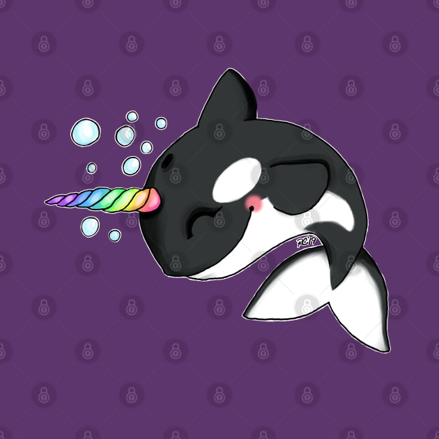 Orca Narwhal by ruthimagination
