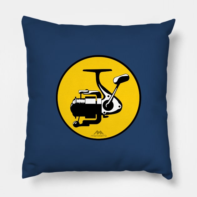 Spinning Reel Sign Pillow by MaraterraDesigns