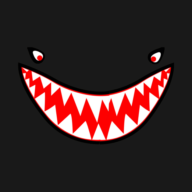 Sharkmouth Smile with Eyes by ZeroG