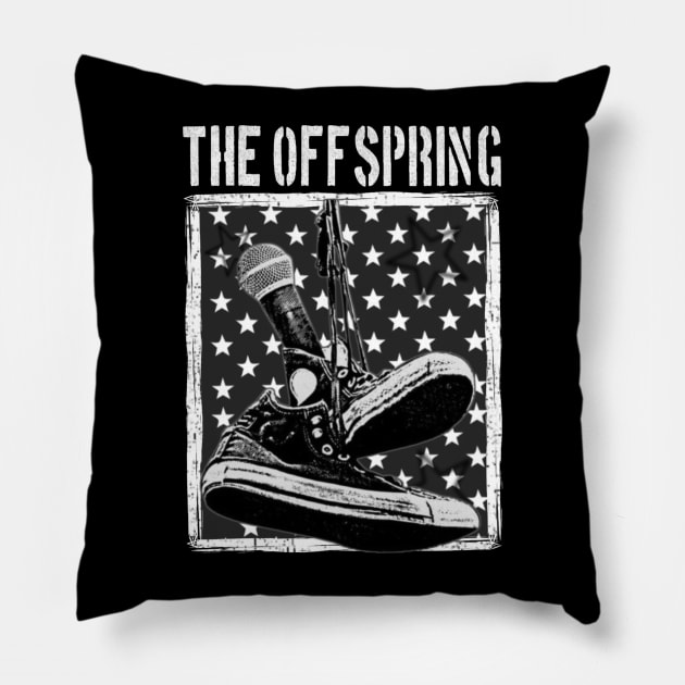 Offspring sneakers Pillow by Scom