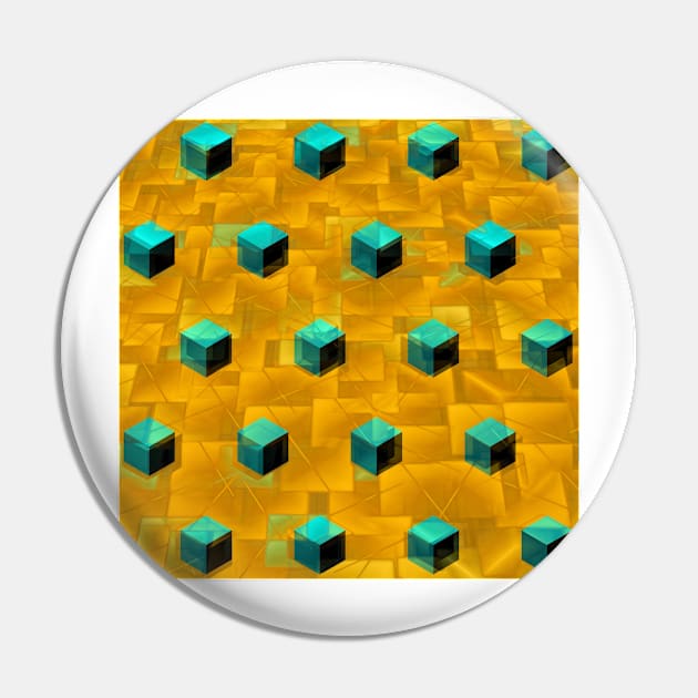 many turquoise cubes on a textured golden background Pin by mister-john